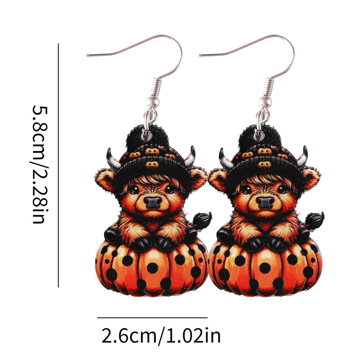 Wholesale  Western Style Cute Calf Acrylic Earrings